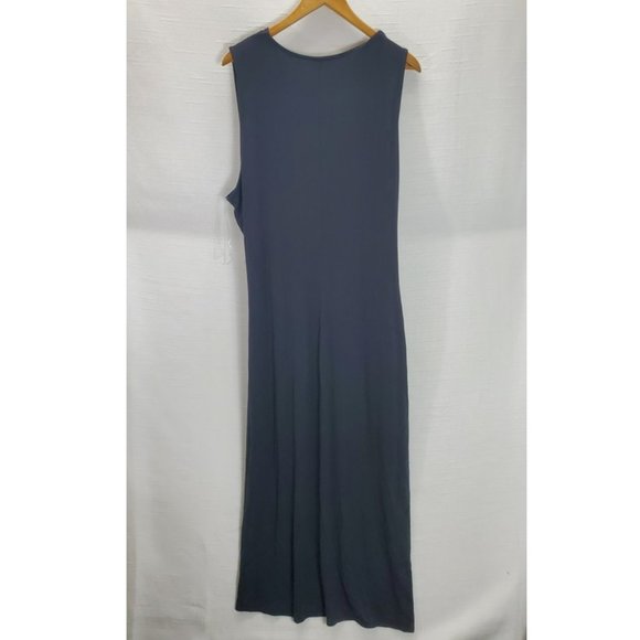 Lane Bryant Wrap Sheath Dress Womens 26/28 (4x) Black Sleeveless Stretch NWT - Picture 5 of 9